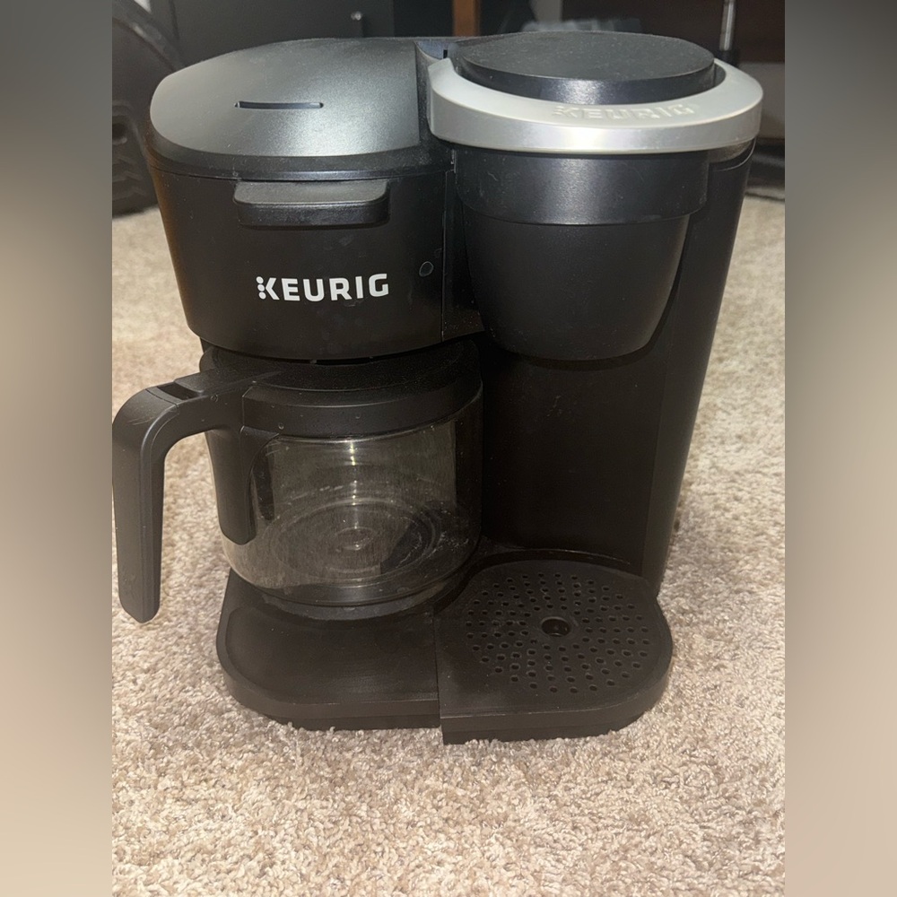 Keurig Dual Black and Silver Coffee Brewer